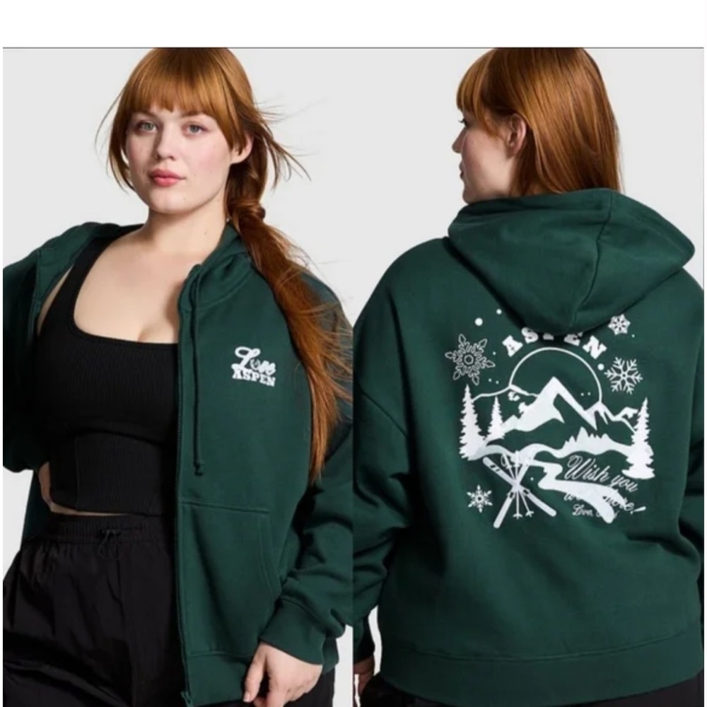 Victoria's Secret Dark Green Women's Hoodie